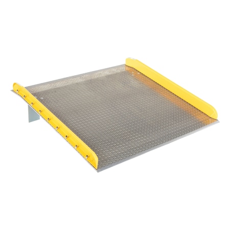 Vestil 60" x 60" Aluminum Truck Dockboards with Steel Safety Curb, 15,000 lb Capacity TAS-15-6060